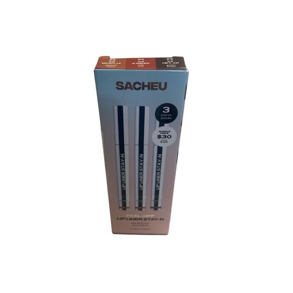 Sacheu Lip Liner STAY-N Peel-Off Lip Liner Stain – 3-Piece Bundle READ - Picture 1 of 1